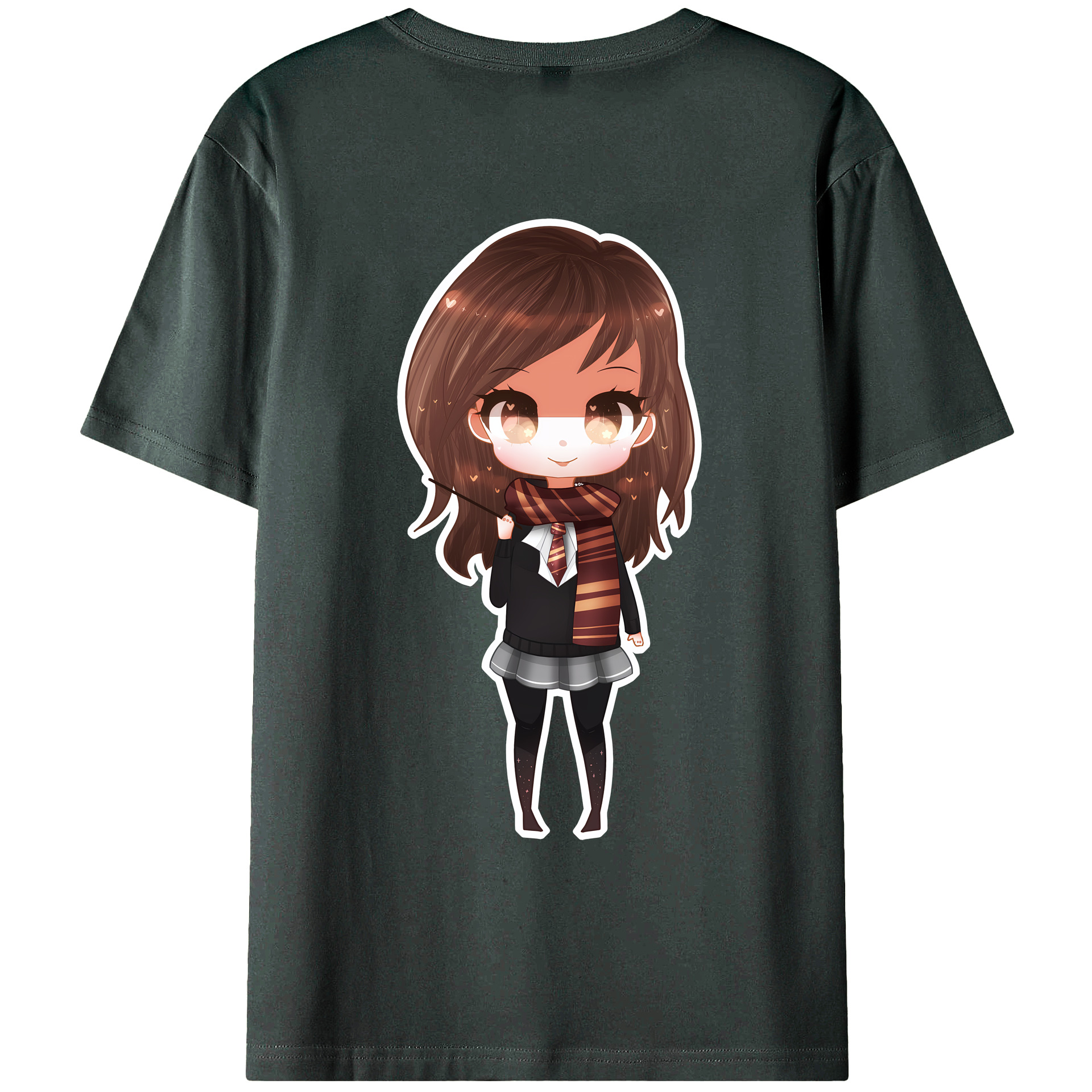 （画像用） Harry Potter ハリー・ポッターシリーズ 綿100％ メンズ半袖Tシャツ（バックプリント） 通気性